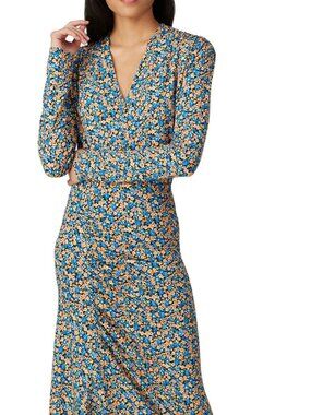 Atlein Floral Ruched Dress